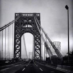 Architecture Photo, NYC photos, George Washington Bridge, black & white, 8x10" print
