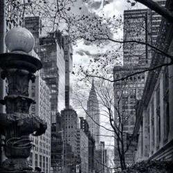 New York City Architecture Photo black & white Chrysler Building 8x12" print