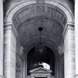 NYC photos Architecture Photo Public Library black & white 8x12"