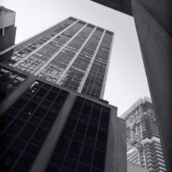 Architecture photo, NYC photos, black &white photo, 5x7"